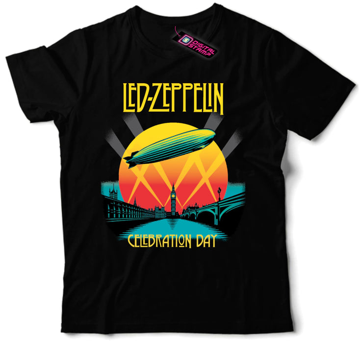 Led Zeppelin Men's RLZ 005 T-Shirt - Premium Cotton Tee - Remera Led Zeppelin rlz 005 Hombre