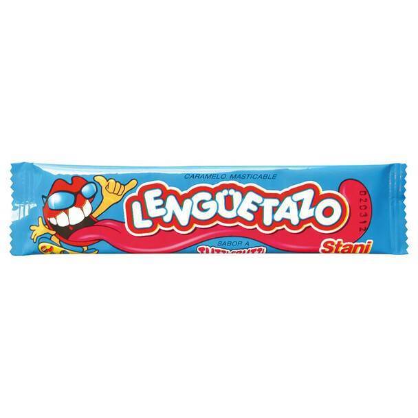 Lengüetazo Long Tutti-Frutti Soft Sour Candy, 13 g / 0.5 oz (pack of 10)