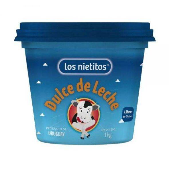 Los Nietitos Dulce de Leche Clásico Caramelo Tradicional de Uruguay - Sin Gluten, 1 kg / 2.2 lb