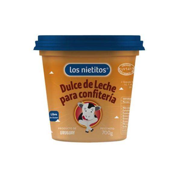 Los Nietitos Dulce de Leche Clásico Confitería Caramelo Clásico para Panadería de Uruguay, 700 g / 24.6 oz