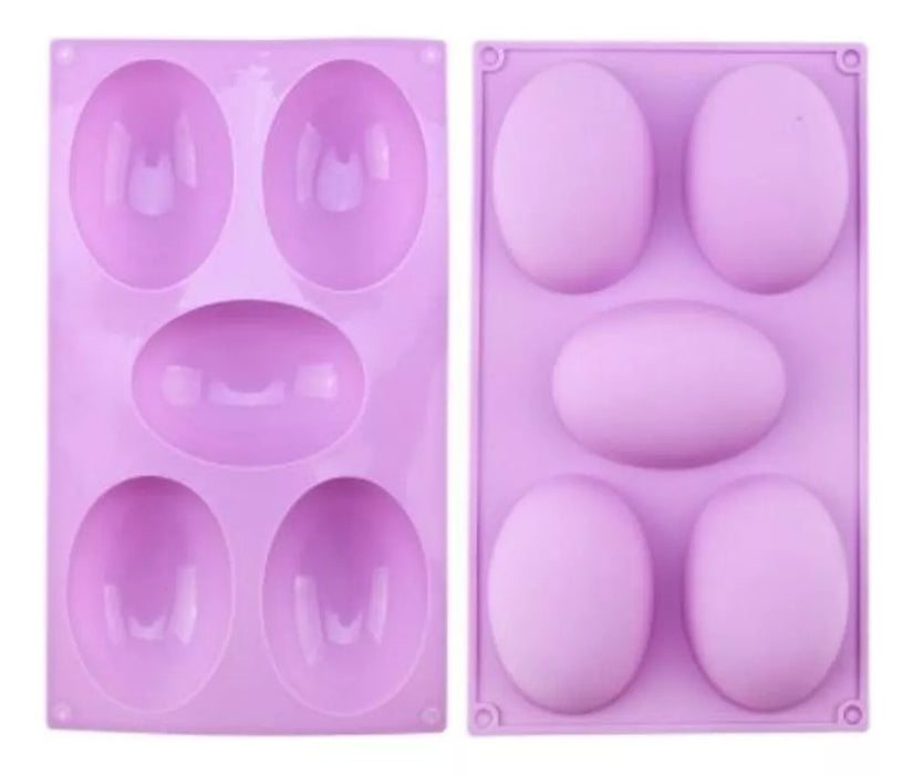 MDCH Silicone Easter Egg Mold - Set of 5 Cavities for Chocolate and Baking
