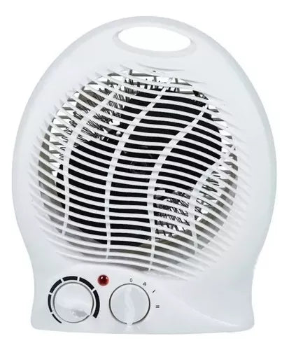 MIO CAL-CH003 Round White Space Heater - Thermostat Controlled Warmth