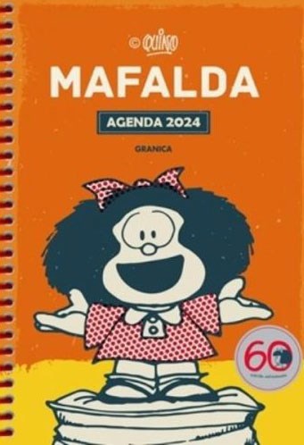 Mafalda 2024 Anillada Modulos Anaranjado - Agenda Planner - by Quino - Granica Agendas Editorial - (Spanish)