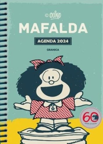 Mafalda 2024 Anillada Modulos Turquesa - Agenda Planner - by Quino - Granica Agendas Editorial - (Spanish)