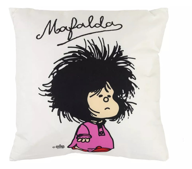 Mafalda 45 cm x 45 cm Cushion - Cozy Cartoon Character Pillow