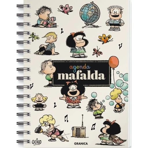 Mafalda 2024 Anillada Modulos Turquesa - Agenda Planner - by Quino
