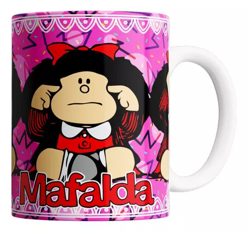 Mafalda Ceramic Mug - Quirky Collectible Coffee Cup