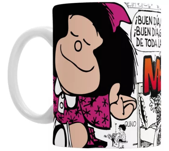 Mafalda Good Morning Ceramic Mug - Cartoon Collectible Cup