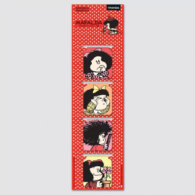 Mafalda Magnetic Bookmarks - Argentine Comic Collectibles | 4 count