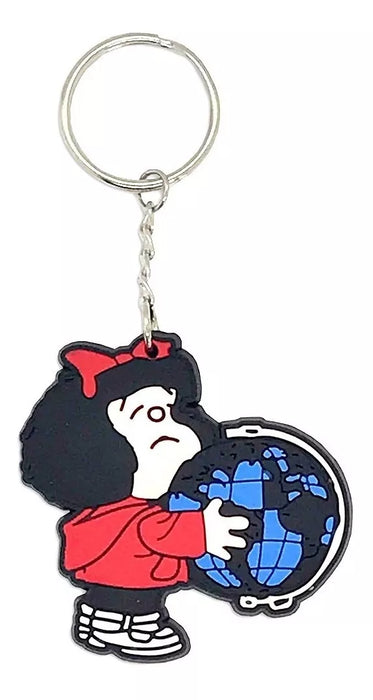 Mafalda and the World Rubber Keychain - Fun Collection