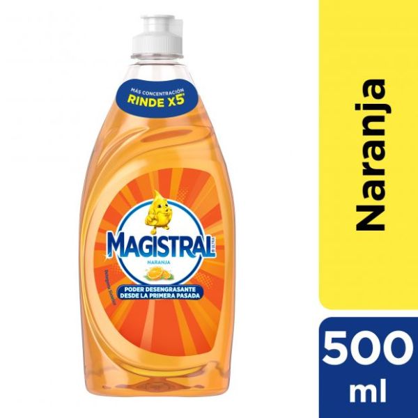 Magistral Detergente Multiuso Naranja Multipurpose Detergent, 500 g / 17.63 oz
