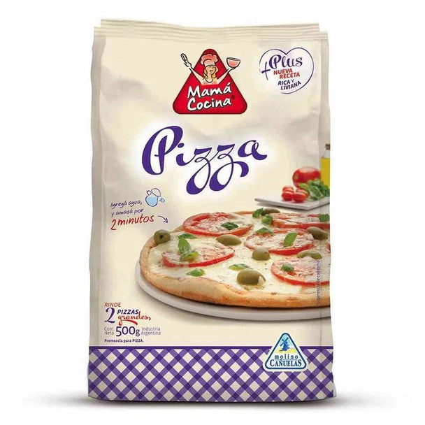 Mamá Cocina Ready to Make Pizza Flour Just Add Water, 500 g / 1.1 lb for 2 pizzas