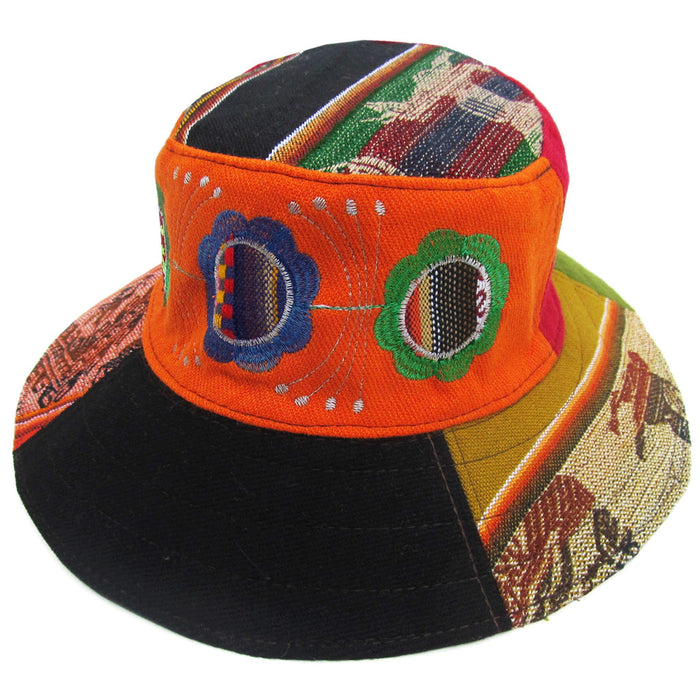 Mamakolla Authentic Andean Hat: Llamas and Gods Design - For Adults - Various Models