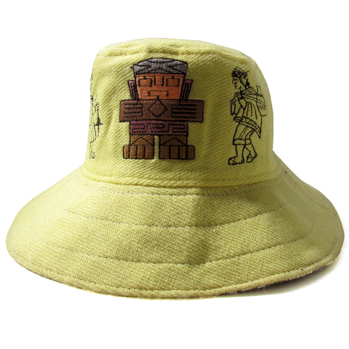 Mamakolla Authentic Andean Hat: Llamas and Gods Design - For Adults - Various Models