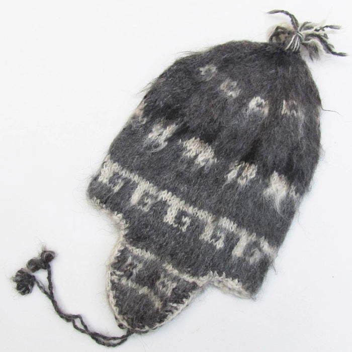 Mamakolla Authentic Handmade Chullo Hat of Llama Wool - Long-Short Hair - Unisex Designs for Men-Women - Trendy Andean Artistry