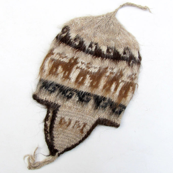 Mamakolla Authentic Handmade Chullo Hat of Llama Wool - Long-Short Hair - Unisex Designs for Men-Women - Trendy Andean Artistry