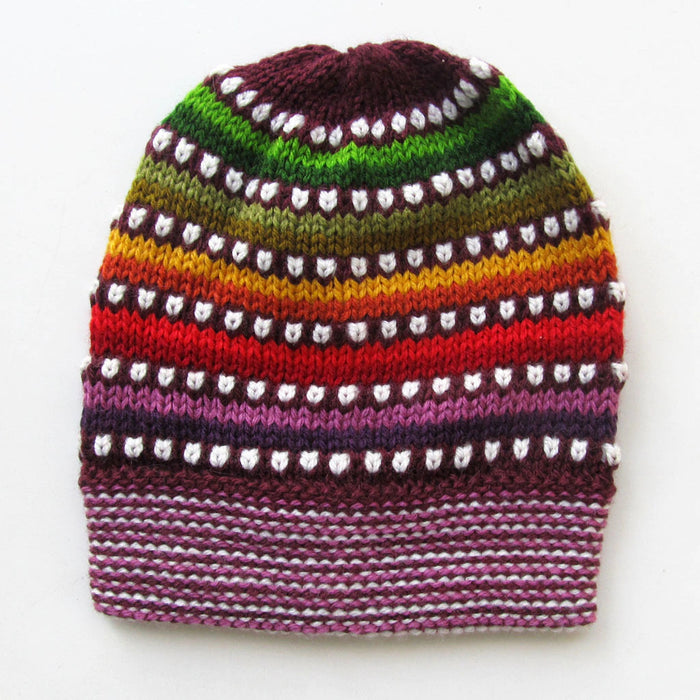 Mamakolla Handcrafted Andean Women's Beanie - Unique and Stylish Wool Hat