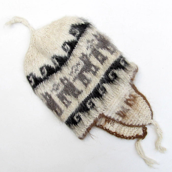 Mamakolla Handcrafted Long-Haired Llama Beanie for Kids 6+ - Stylish Chullo Hat