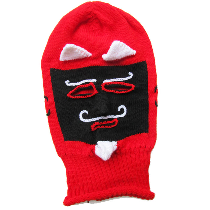 Mamakolla Handcrafted Tinkus Ukuku Diablito Mask for Adults - Carnival Mask in Wiphala Flag Colors