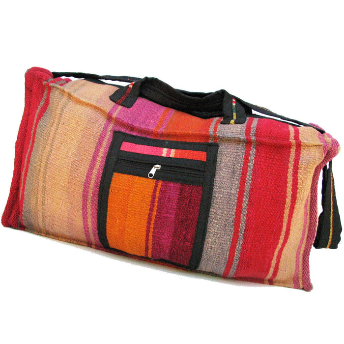 Mamakolla Handwoven 50-Loom Travel Bag with 1 Side Pocket, Grip Straps, and Hangable Loom (Various Models)