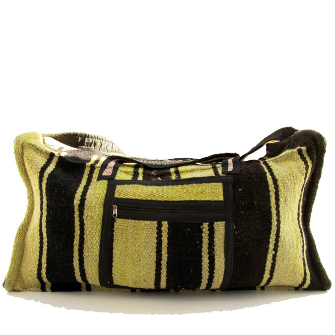 Mamakolla Handwoven 65 Telar Travel Bag with 1 Side Pockets, Grip Straps, and Hanging Option (Various Models)