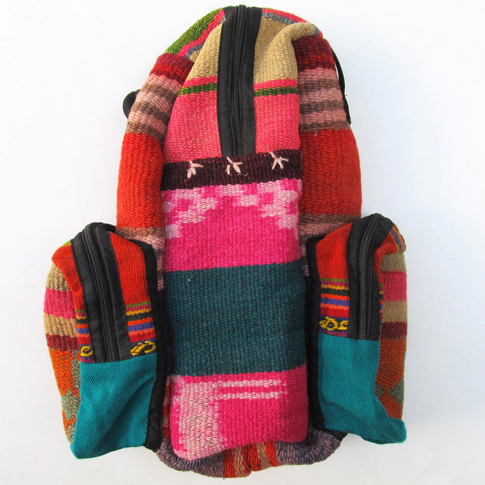 Mamakolla Handwoven Mate Holder Bag with Adjustable Straps, Central Zipper, and Yerba Mate & Sugar Pockets (Various Designs)