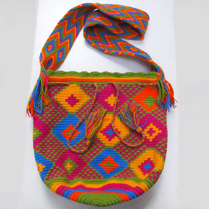 Mamakolla Wayuu Handcrafted Colombian Guajira Backpack Purse (Various Colors)