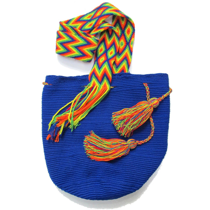 Bolso Mochila Artesanal Mamakolla Wayuu Colombiano de la Guajira (Varios Colores)