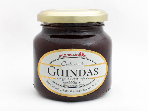 Mamuschka Confitura de Guinda Orgánica Sin Gluten, Cherry Organic Spread From Patagonia - Gluten Free, 290 g / 10.22 oz