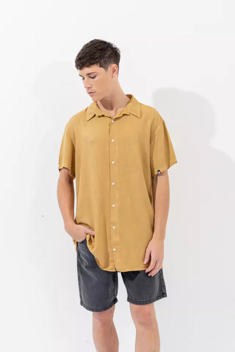 Manki | Short Sleeve Fashion Shirt: TOSH Camel - Stylish & Comfortable