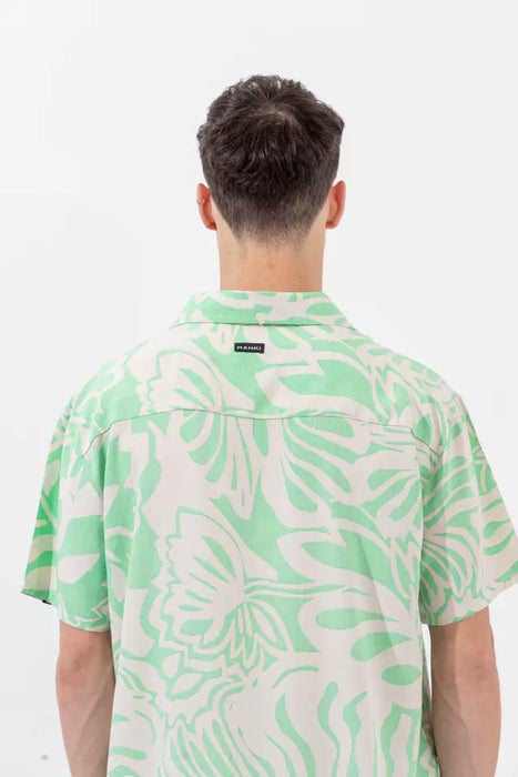 Manki | Stylish Short Sleeve Comfort - Moda Kaws Green Shirt