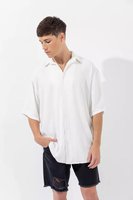 Manki | Stylish Short Sleeve Comfort - Moda OS Jolk White Shirt