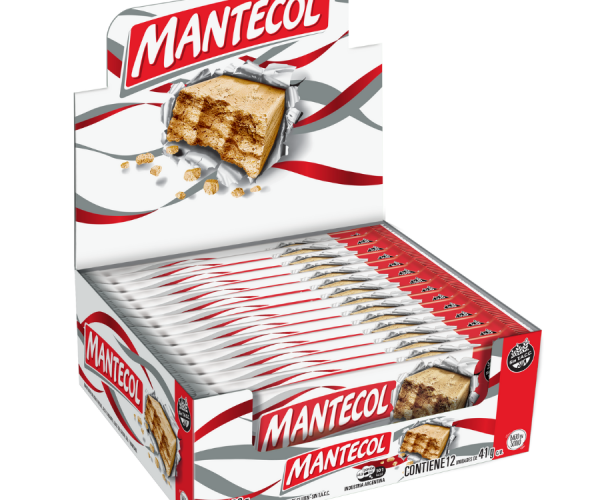 Mantecol Sabor Clássico Manteiga de Amendoim Nougat com Baixo teor de Sódio, 41 g (caixa com 12) 