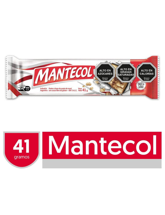 Mantecol Classic Flavor Semi-Soft Peanut Butter Nougat Low Sodium, 41 g (box of 12)