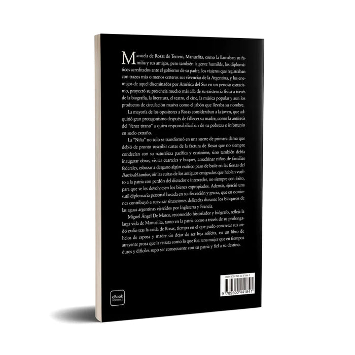Manuelita History Book by Miguel Ángel de Marco - Editorial Emecé (Spanish)