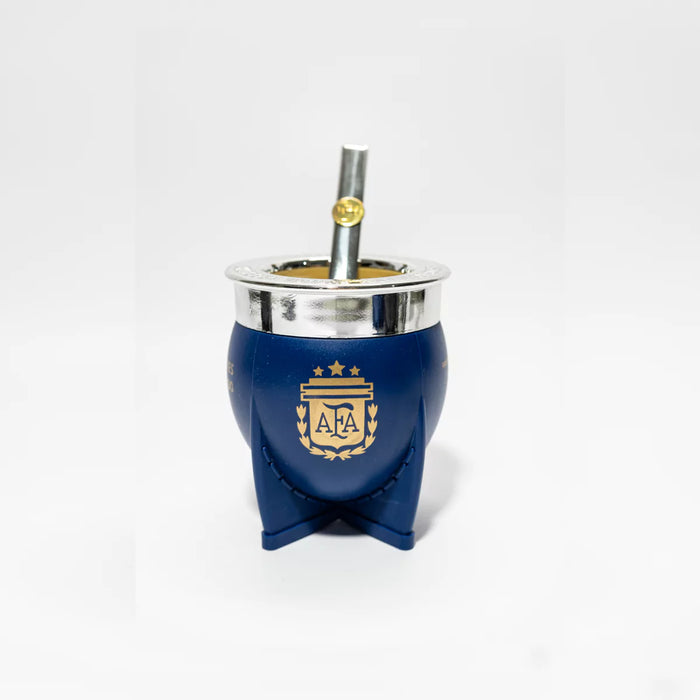 Mate Pampa - XL | Champions of the World 2022: Blue Mate with Silver Rim & Argentina Logo