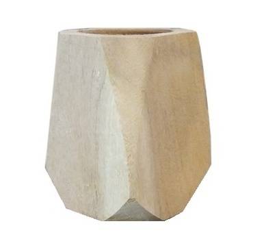 Mate de Eucalipto Diseño Geométrico Eucalyptus Wood Mate Geometric Design Solid Wood with Slight Sweet Aroma