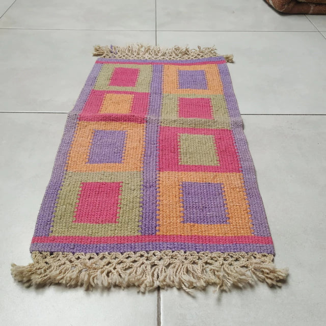 Matriarca Handwoven Sheep Wool Tapestry - Natural Dyes from Leaves, Barks, and Fruits - 40 cm x 80 cm