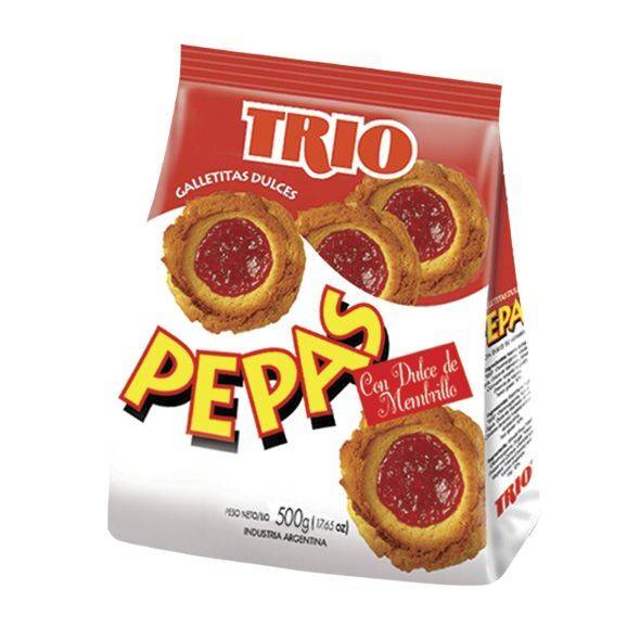 Membrillo Trio Quince Jelly "Pepas" Snack Dulce, 500 g / 17.6 oz 