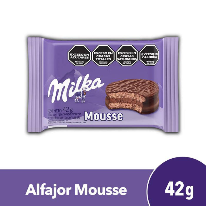 Milka Alfajor Minicake with Chocolate Mousse, 42 g / 1.5 oz (pack of 6)