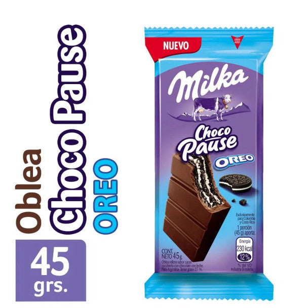 Milka Oreo Choco Pause Milk Chocolate Coated Wafers with Chocolate