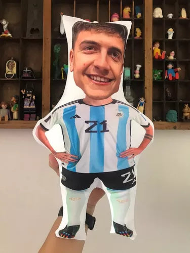 Mini Paulo Dybala Doll - Decorative & Fun - Siliconized Fiber Filled