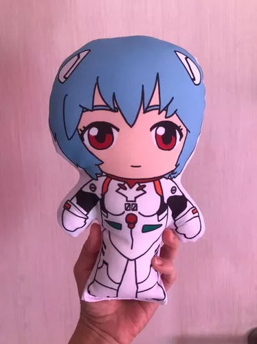 Mini Rei Evangelion Doll - Decorative, Fun, Siliconized Polyester Fill