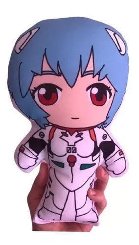 Mini Rei Evangelion Doll - Decorative, Fun, Siliconized Polyester Fill