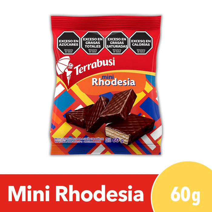 Mini Rhodesia Small Biscuits with Creamy Lemon Filling and Chocolate Coated, 60 g / 2.1 oz