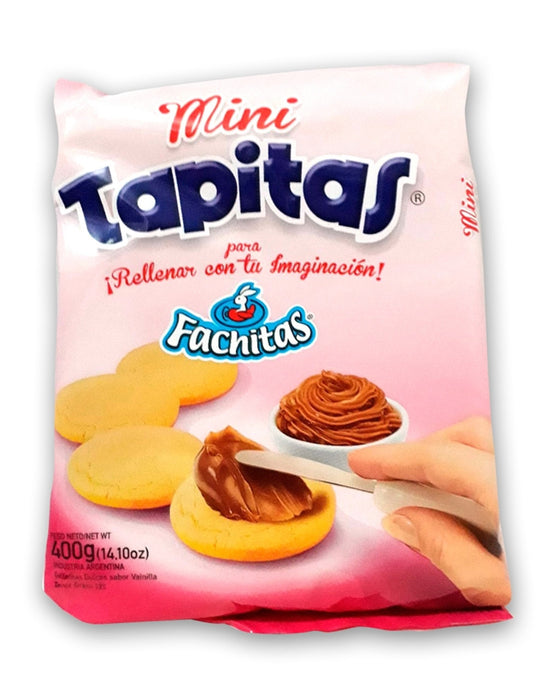 Mini Tapitas Para Alfajores de Maicena Biscoitos de Baunilha Ideal para Alfajores de Amido de Milho, 400 g (pacote com 3) 