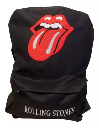 Mochila The Rolling Stones Embroidered Cordura Backpack - Rocker Chic, Iconic Music-Inspired Style & Durability