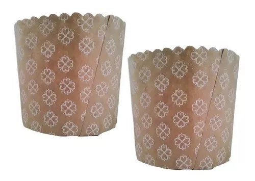 Molde Pan Dulce Descartable Disposable Molde For Sweet Bread Paper 1/2K x 10u - Oven Safe