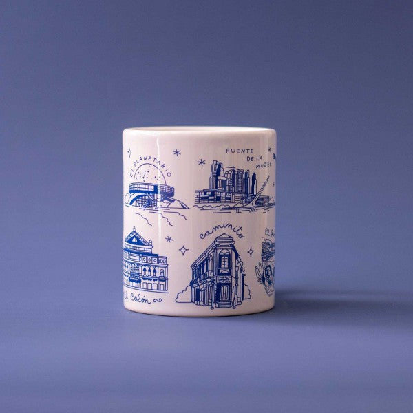 Monoblock Buenos Aires Mug - Iconic Landmarks Ceramic Coffee Cup for Souvenir & Gift