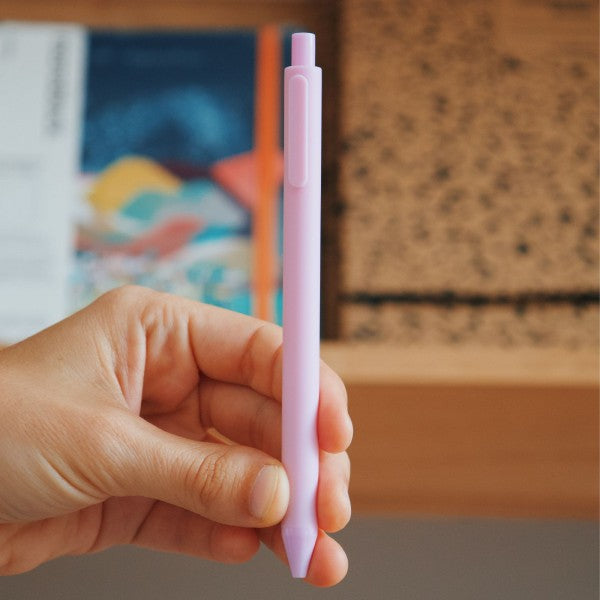 Monoblock Pure Pastel Pen - Soft Touch Finish Gel Pen, Matching Color Ink, 0.5mm